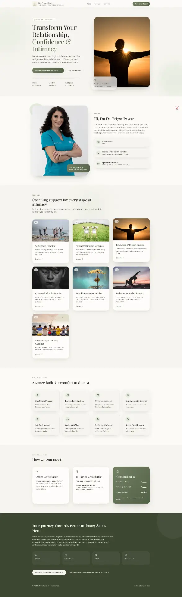 Dr. Priyaa Pawar Portfolio screenshot