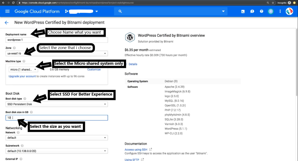 How to setup Hosting on Google Cloud Services At Free